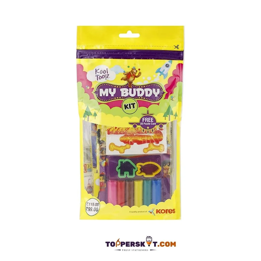 Kores My Buddy Kit: Premium 7-Piece Assorted Art Set ( Pack of 1 )