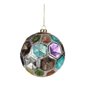 Large Dimpled Colored Ornament