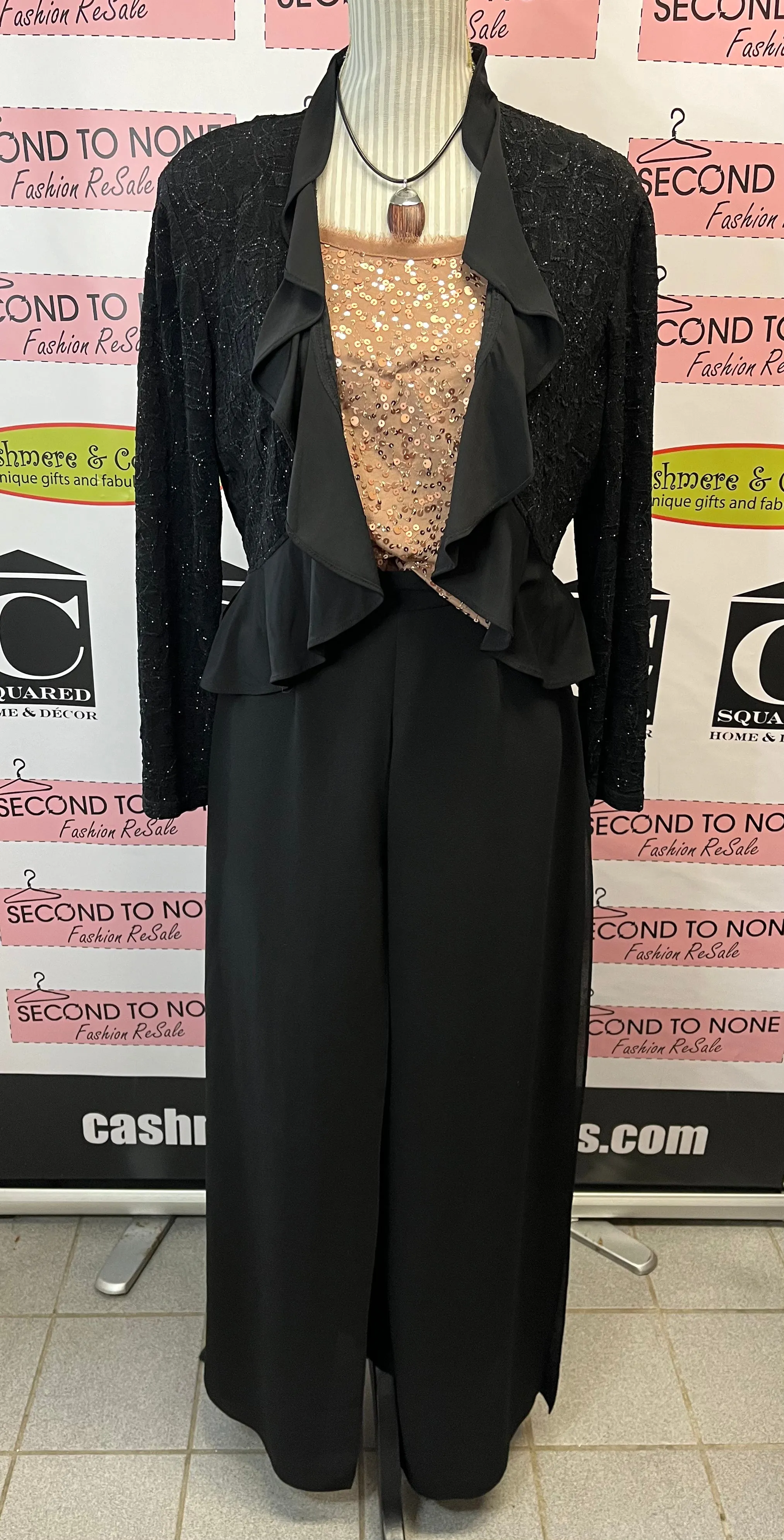 Laura Sparkly & Ruffled Shrug (Size 12)