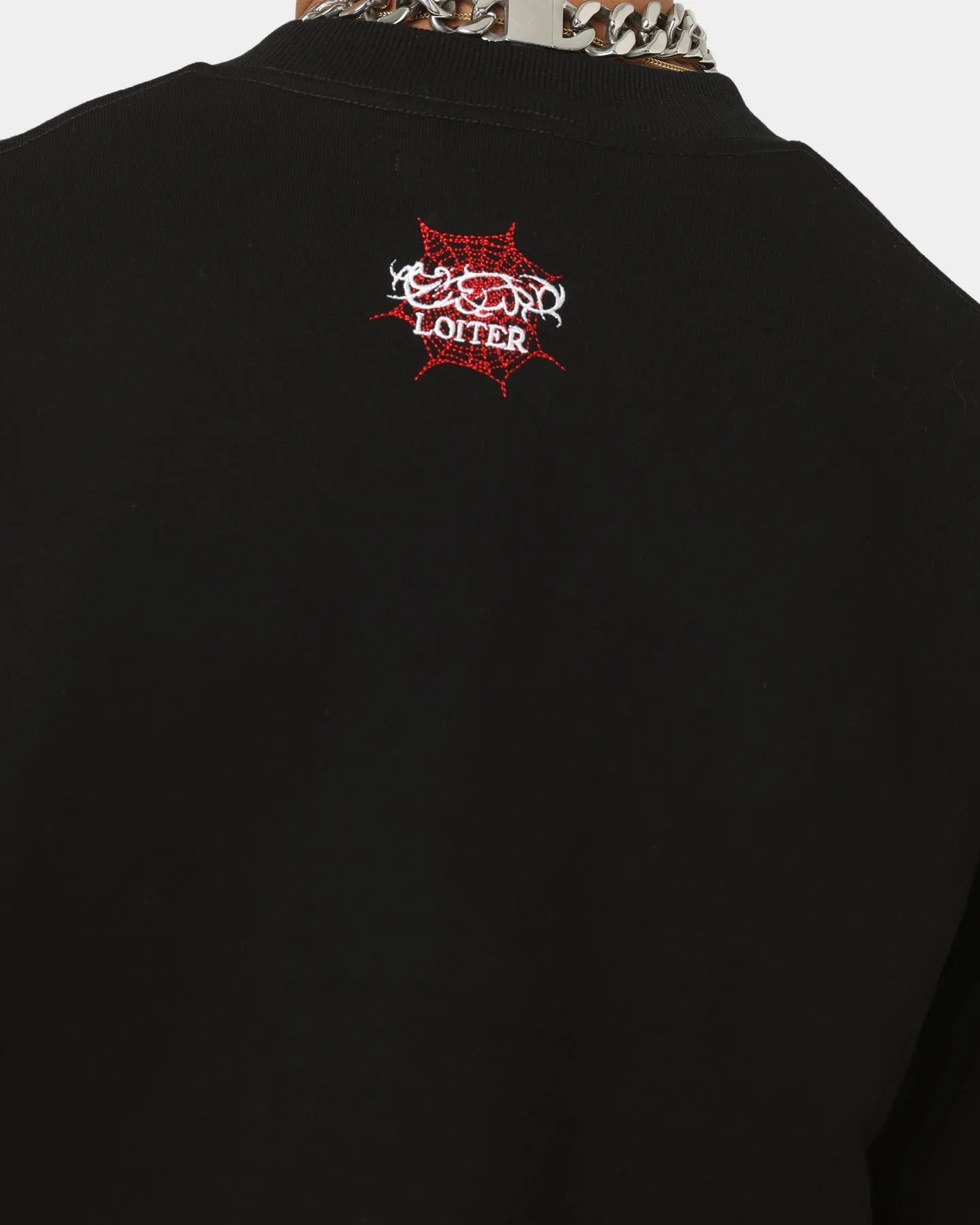 Loiter Patchwork Crewneck Black