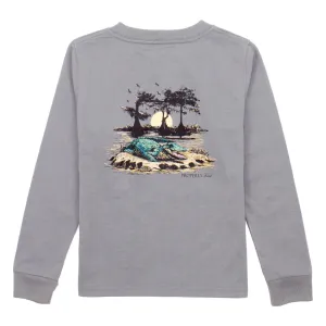 Long Sleeve Signature T-shirt- Bayou Gator