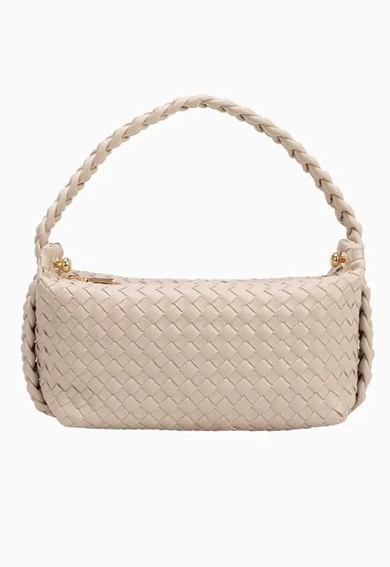 Melie Bianco - Alma Vegan Top Handle Bag Ivory