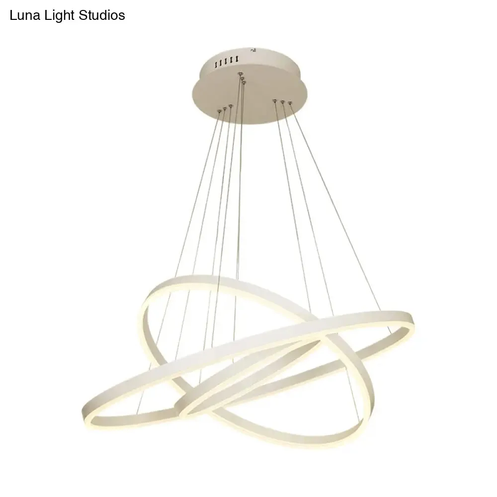 Modern LED Chandelier: Acrylic Suspension Lamp for Dining Room