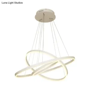 Modern LED Chandelier: Acrylic Suspension Lamp for Dining Room