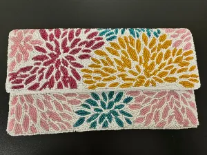 Multi Marigold Beaded Clutch