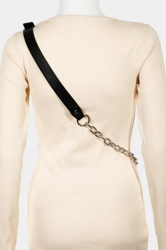 Pave Rhinestone Crossbody Bag