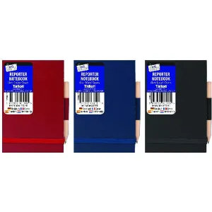 Police Style Notebook with Pencil - Assorted Pocket Size Durable Writing Stationery