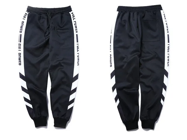 Striped Patchwork Harem Joggers