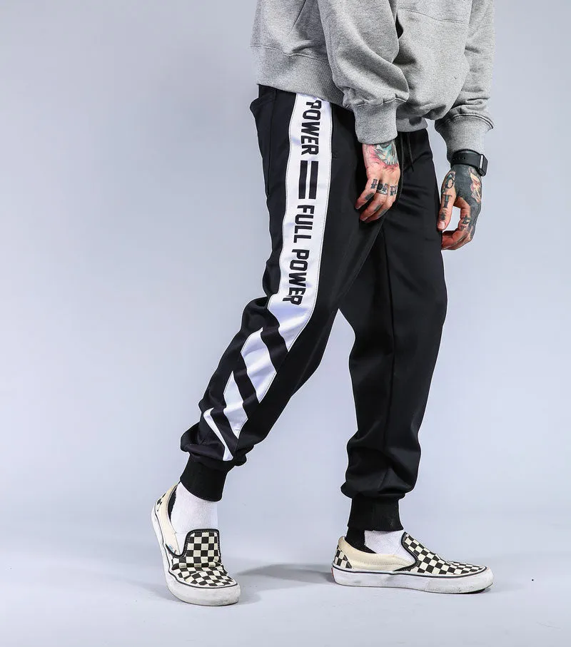 Striped Patchwork Harem Joggers