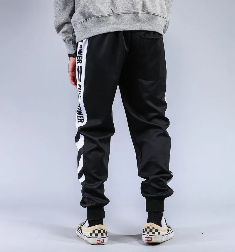 Striped Patchwork Harem Joggers