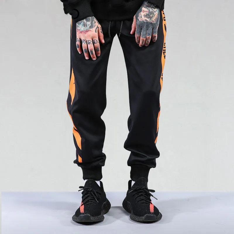 Striped Patchwork Harem Joggers