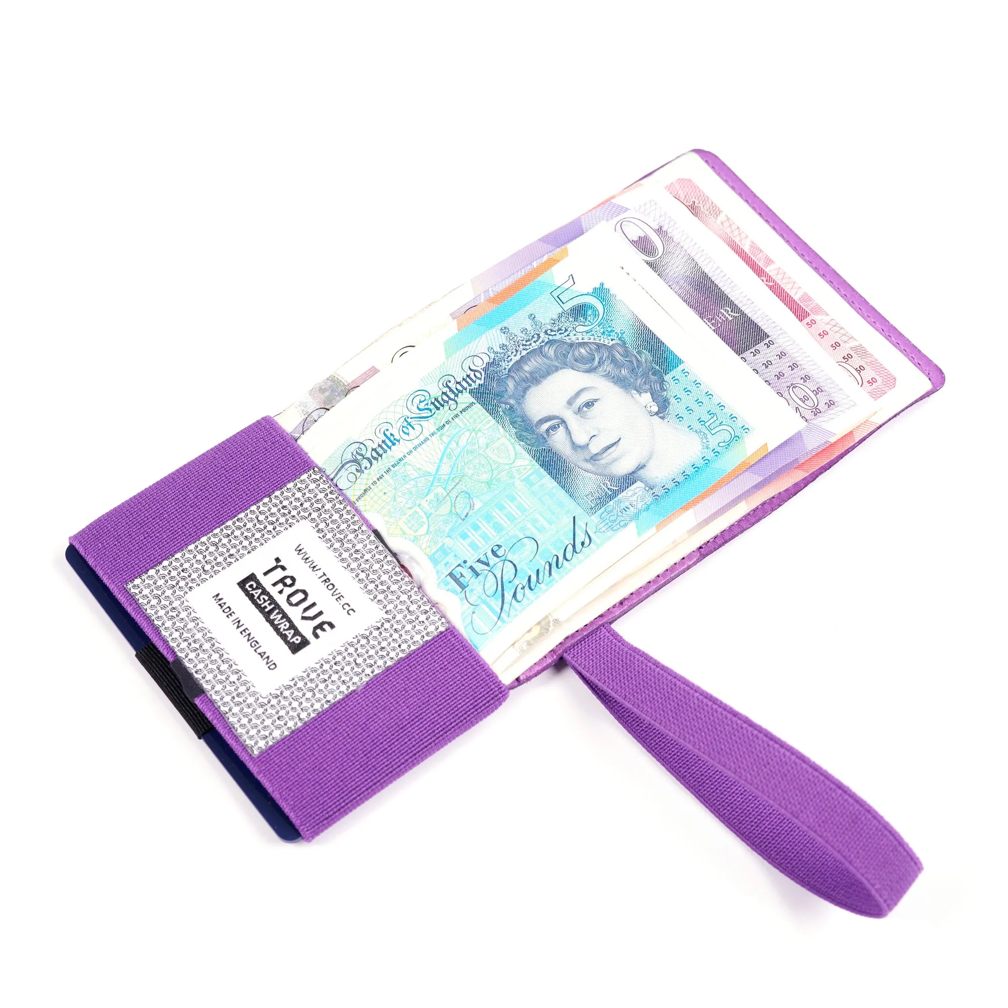 TROVE Cash Wrap: Purple Leather