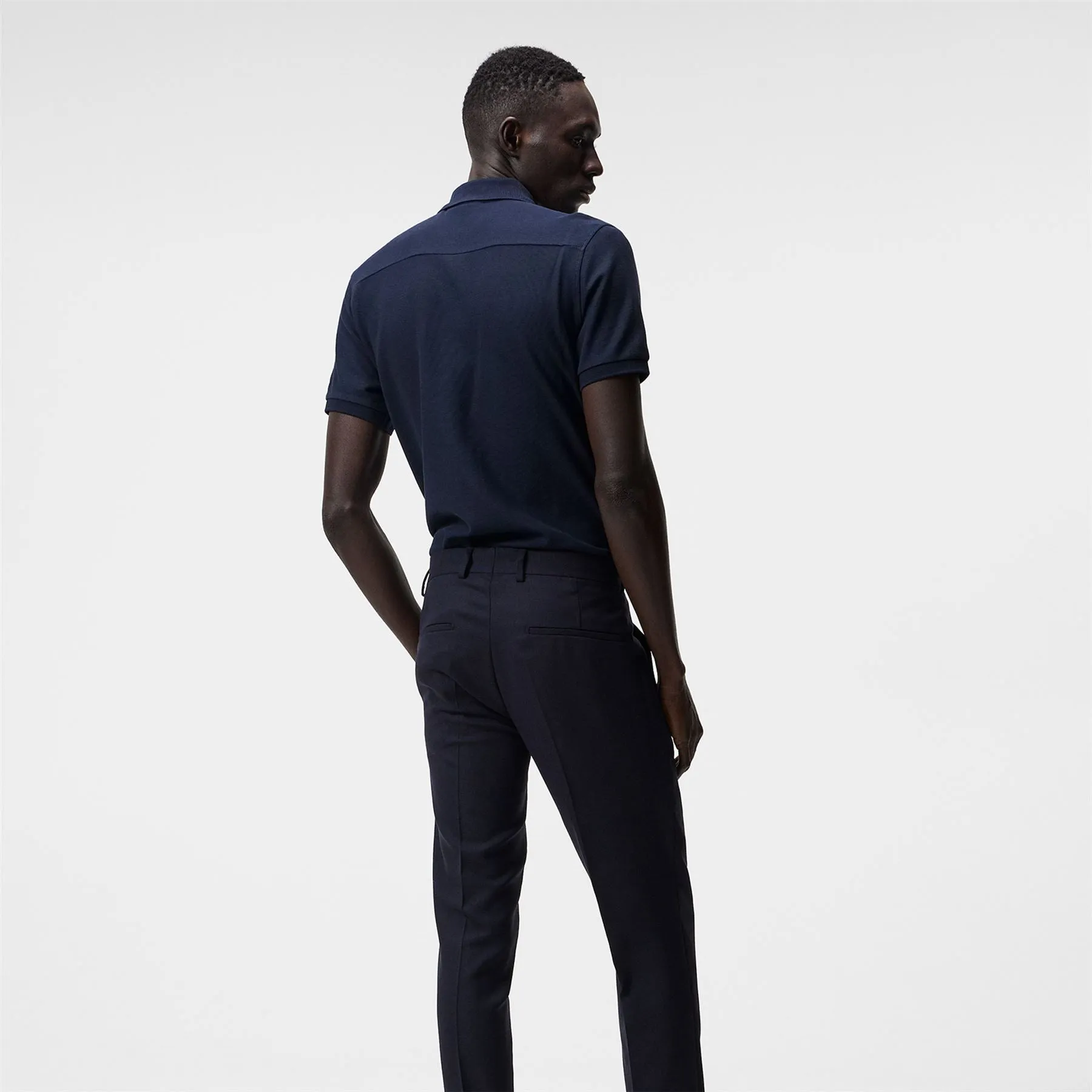 Troy Slim Fit Pique Polo JL Navy - 2024