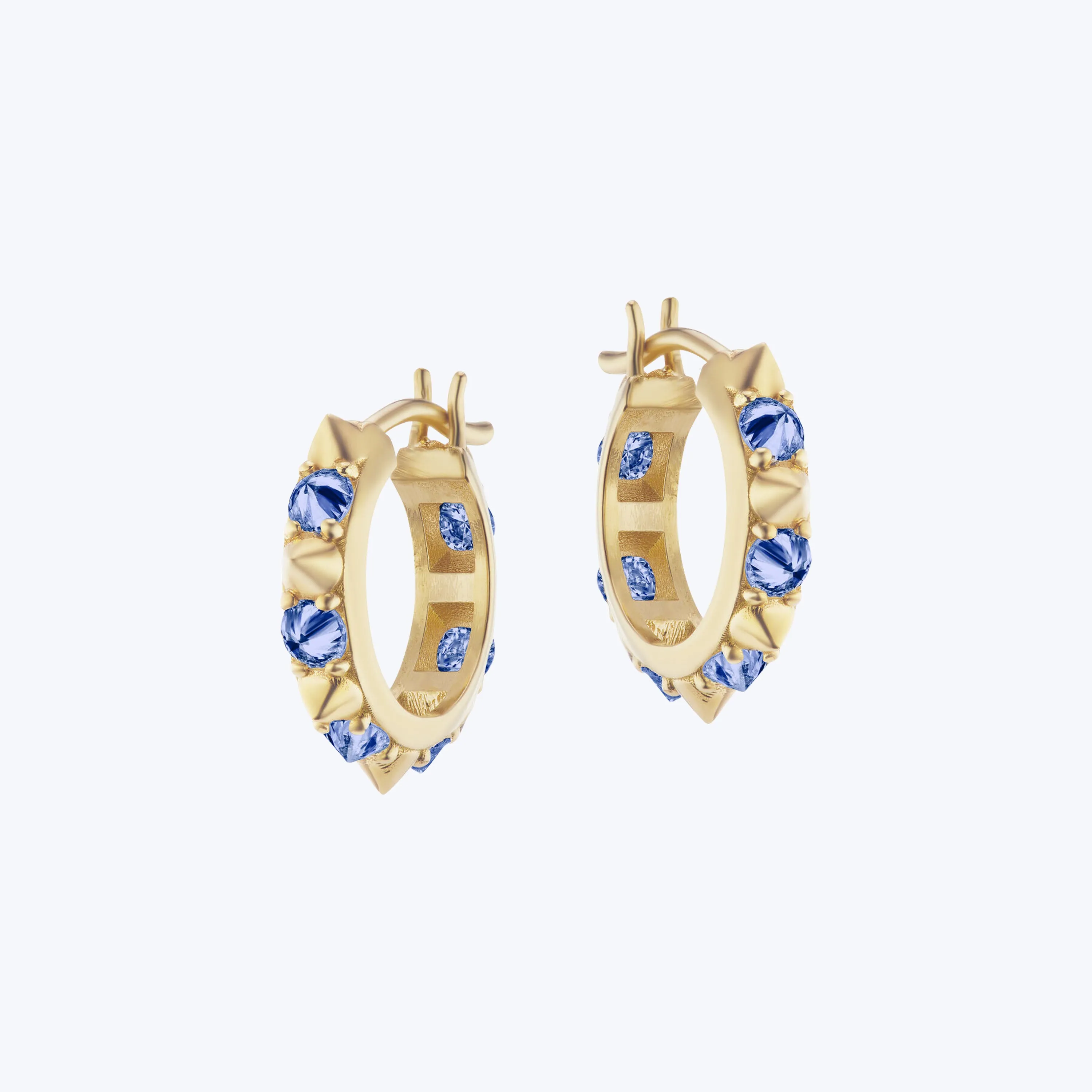 Valerie Blue Sapphire Mini Hoops