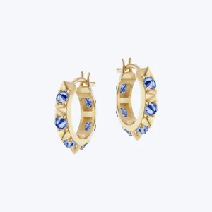 Valerie Blue Sapphire Mini Hoops