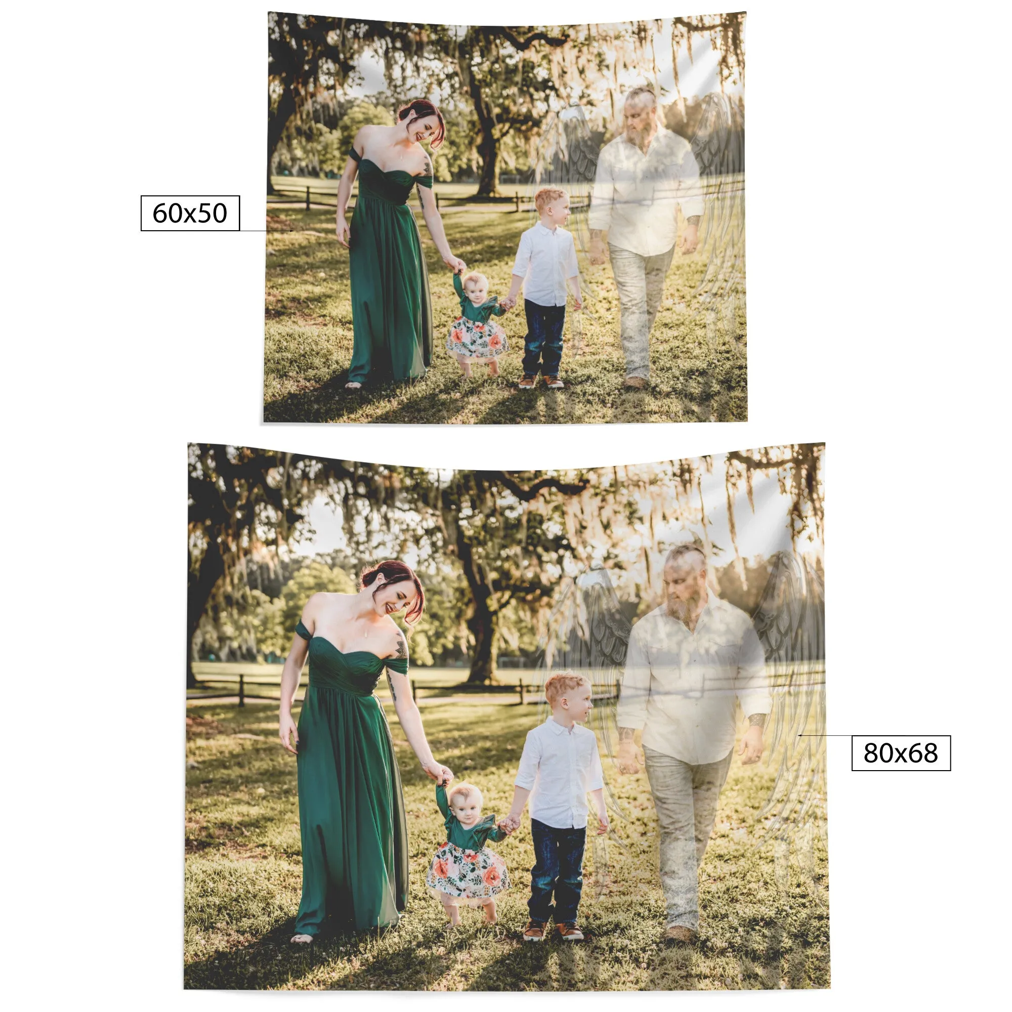 Victorious Photography - Custom Tapestry - Angel Father