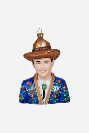 Vintage Cowboy Bust Ornament