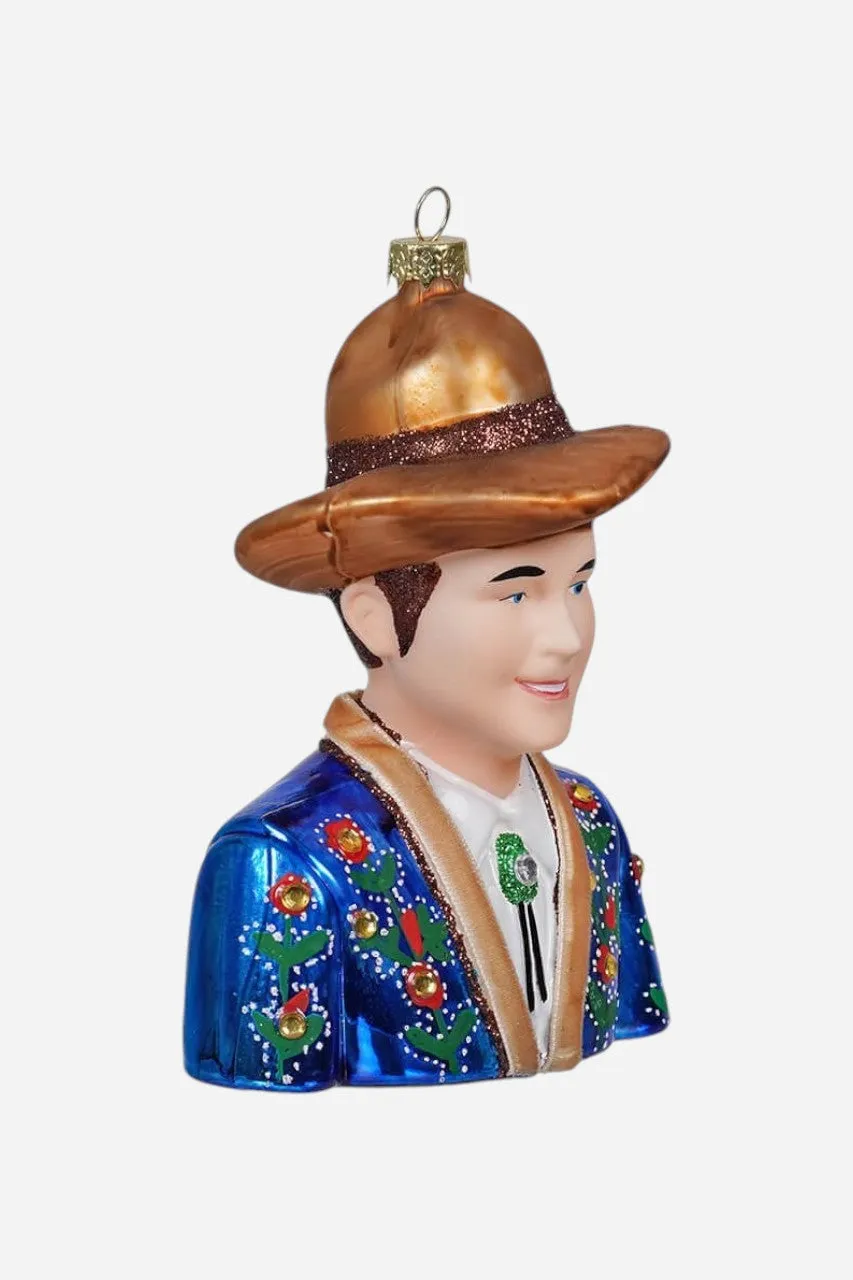 Vintage Cowboy Bust Ornament