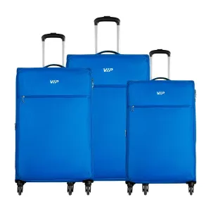 VIP Tivoli 4 Wheel Soft Trolley 58 69 80 3 Pcs Set Cobalt