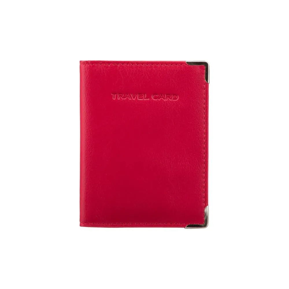 Visconti Travel Card Holder - Red