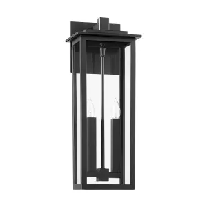 Westerly 20" 2-Light Black Outdoor Wall Lantern