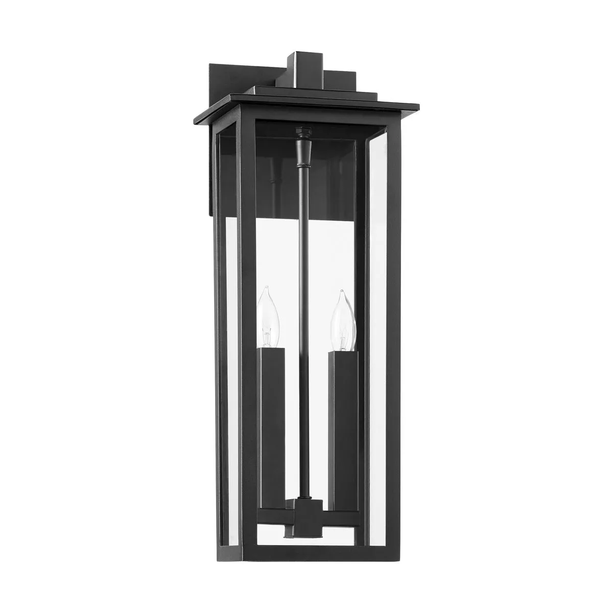 Westerly 20" 2-Light Black Outdoor Wall Lantern