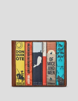 Yoshi Leather Mens Bookworm Brown Wallet